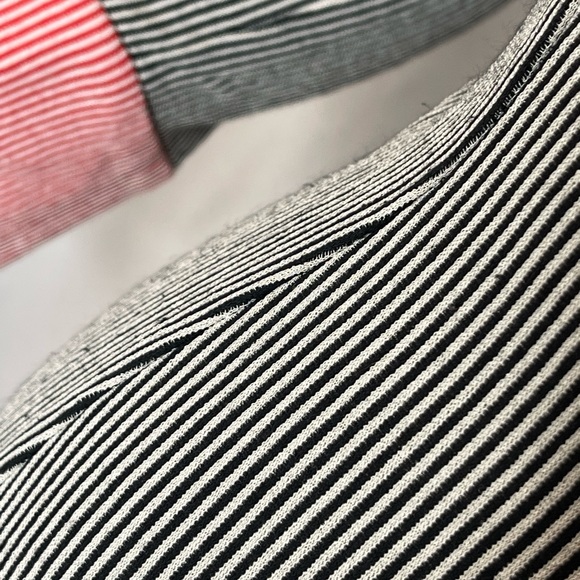 Vintage Diane Von Furstenberg Bruce Striped Collared Bodycon Dress 8 Lightweight - Picture 7 of 14